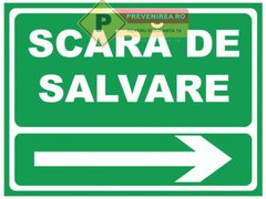 Indicatoare pentru scara de salvare